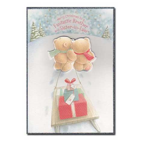 Brother & Sister-in-Law Forever Friends Christmas Card